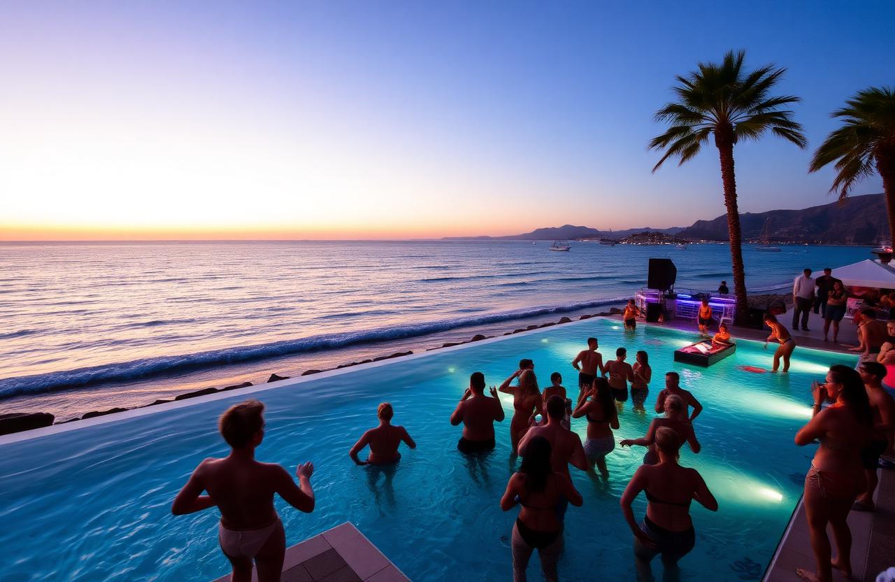 Sunset Pool Party